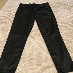 Abercrombie black coated jeans